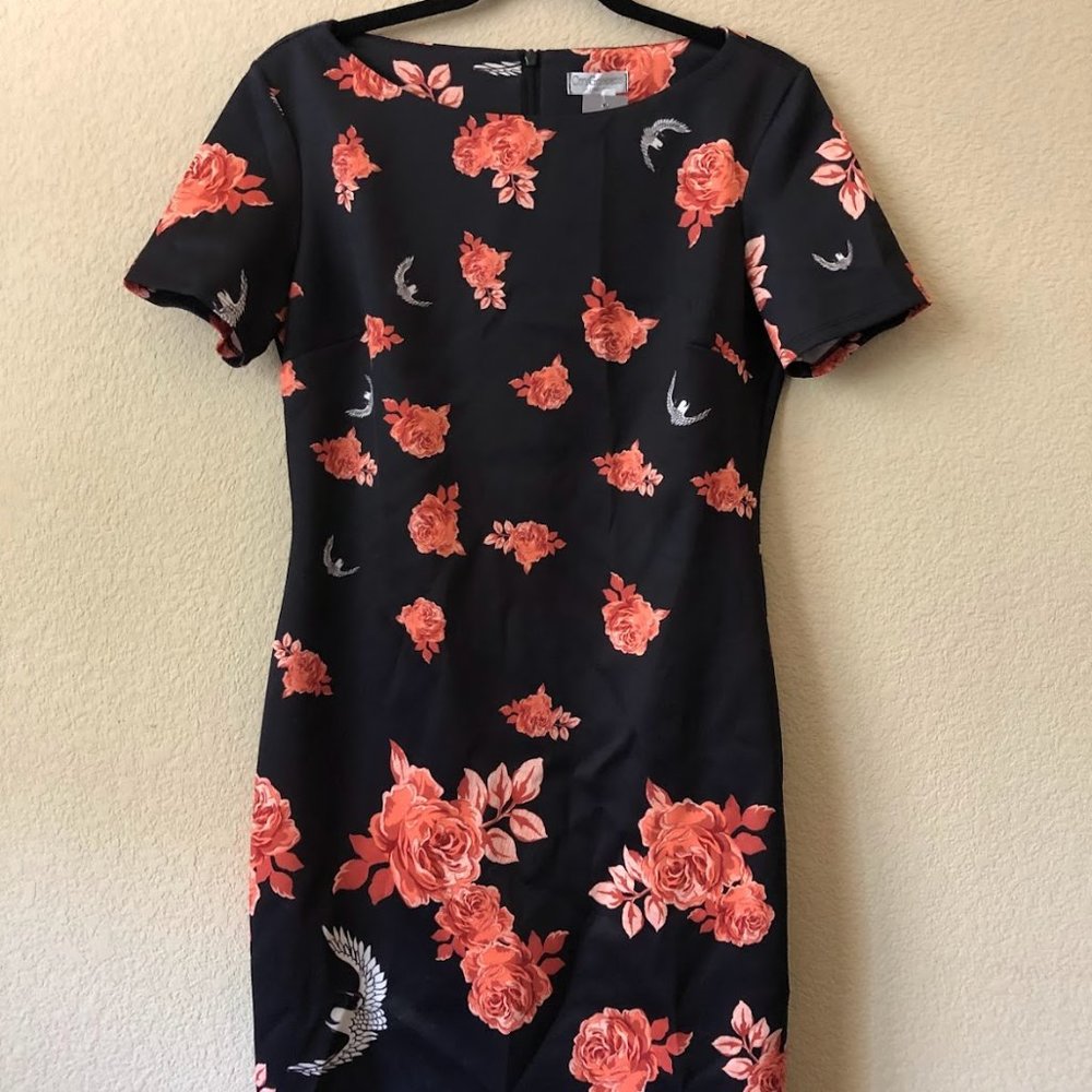 Formal Black Floral Dress